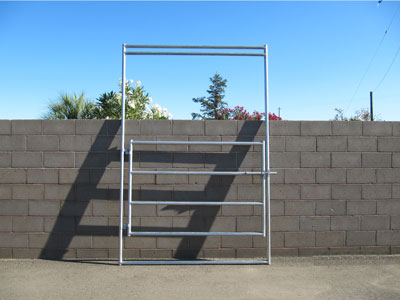 6ft x 9ft 4 Rail Ride Thru Gate