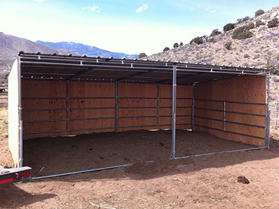 12ft x 24ft 4 Rail Style Shelter
