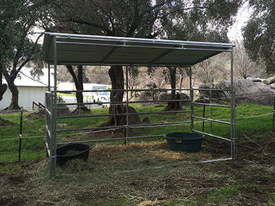 12ft x 6ft 4 Rail Style Shelter
